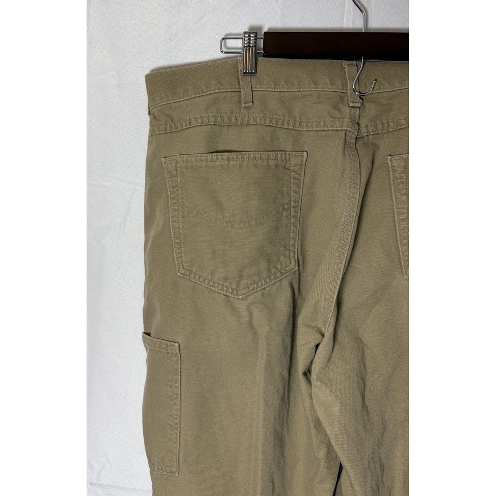 Carhartt FR Pants Mens 38x32 Beige Flame Resistant Canvas Work Carpenter CAT 2 - Picture 12 of 16